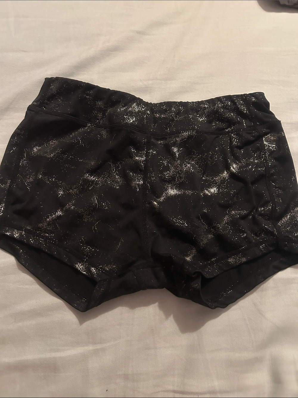 ZYIA Black Sparkle spandex - L 12-14